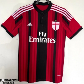 AC Milan 2014-2015 Retro Domácí Dres Krátký Rukáv